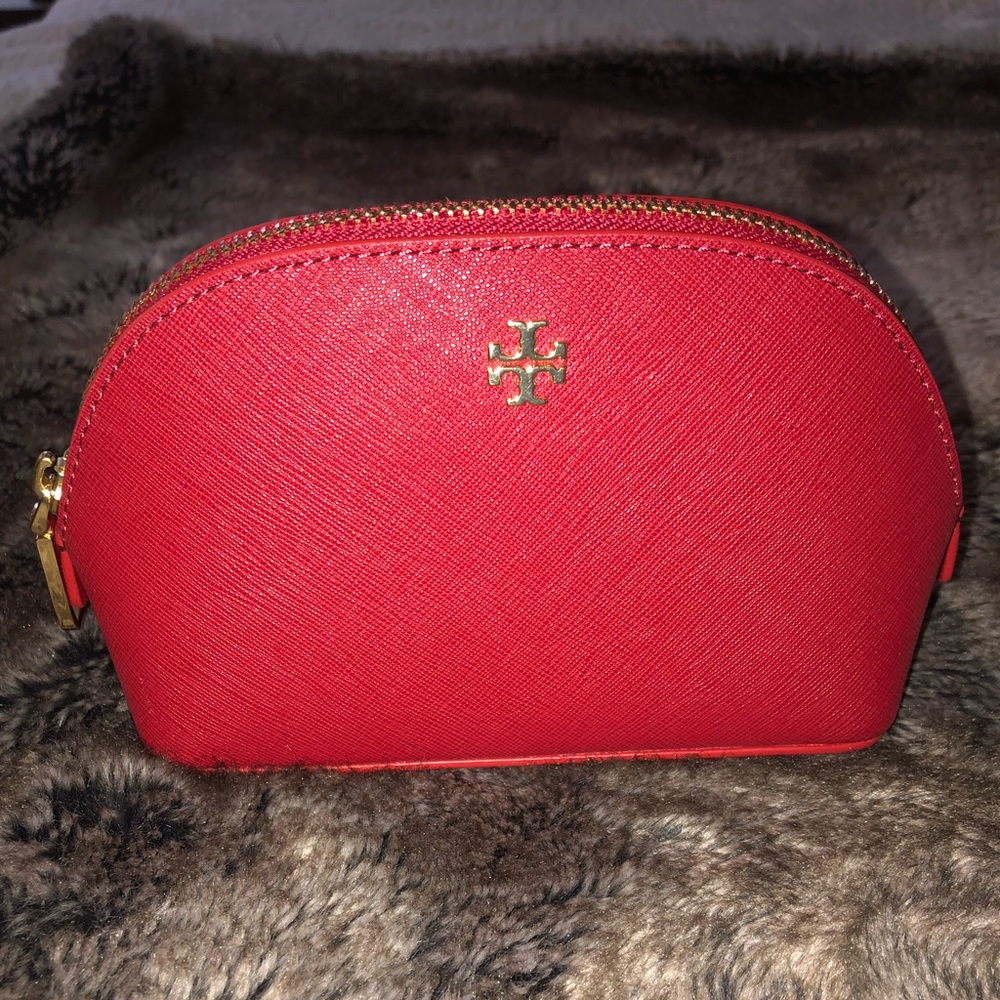 TORY BURCH Small Red Makeup Bag